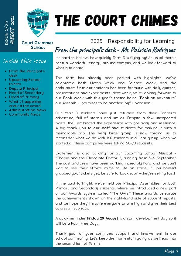 Court Chimes Issue 5